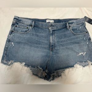Abercrombie & Fitch - The Cutoff Short High Rise size 36/22 Denim Shorts